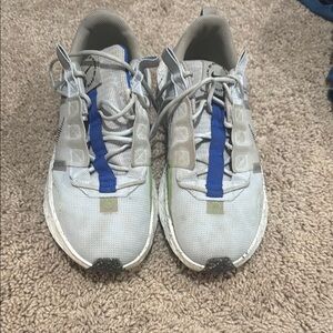 Kids Gray and Blue Athletic Shoes